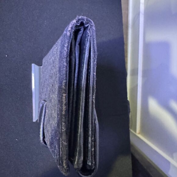 Christian Dior Black John Galliano Oblique Monogram Logo Canvas Wallet RARE!!! - Picture 4 of 11